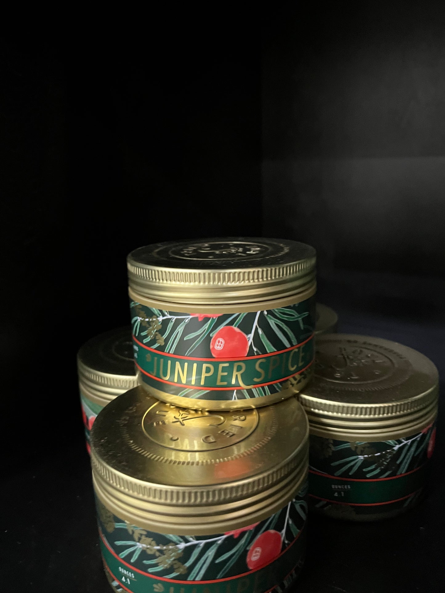 Juniper Spice Tin Candle