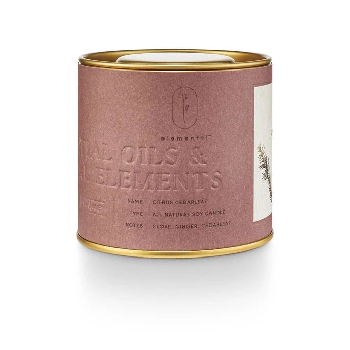 Citrus Cedarleaf Tin Candle