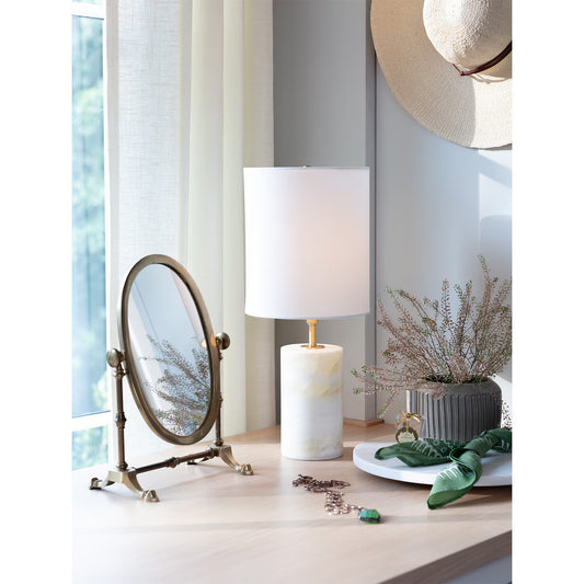 Jade & Brass Lamp