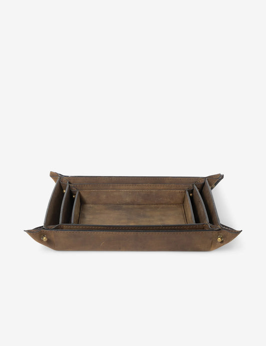 Derby Leather Tray, Large
