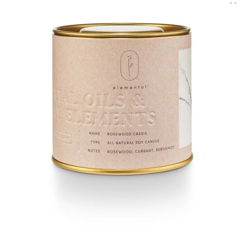 Rosewood Cassis Tin Candle