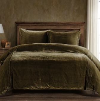 Stella Faux Velvet Duvet Cover Set