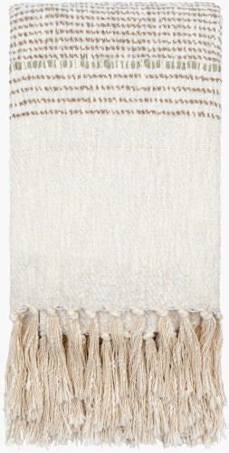 Beige Grey Prolo Throw