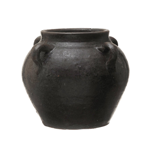 Found Decorative Clay Jar (Each One Will Vary)